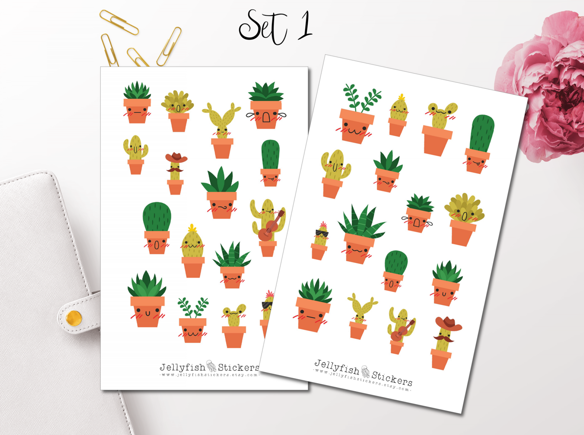 Cactus Sticker Set